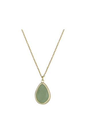Collier Louane - Laiton doré & aventurine