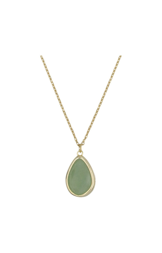 Collier Louane - Laiton doré & aventurine