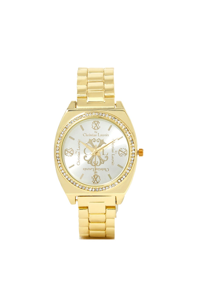 Montre à quartz en acier inoxydable - Doré