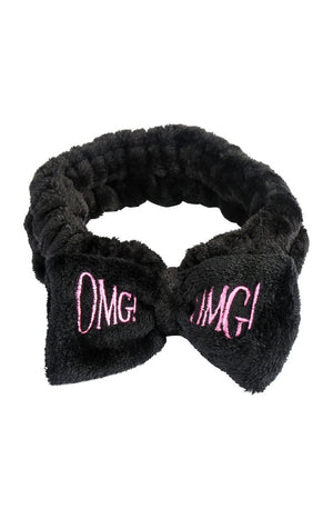 Bandeau de soins visage - Noeud - Noir