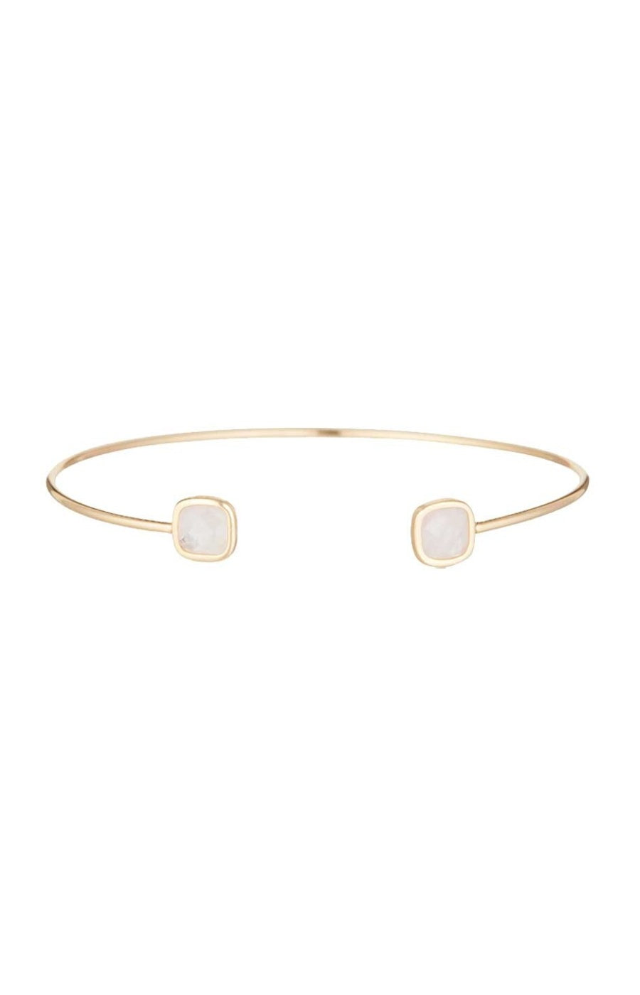 Bracelet Rosy - Laiton doré & nacre blanche