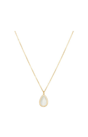 Collier Lila - Laiton doré & crystal