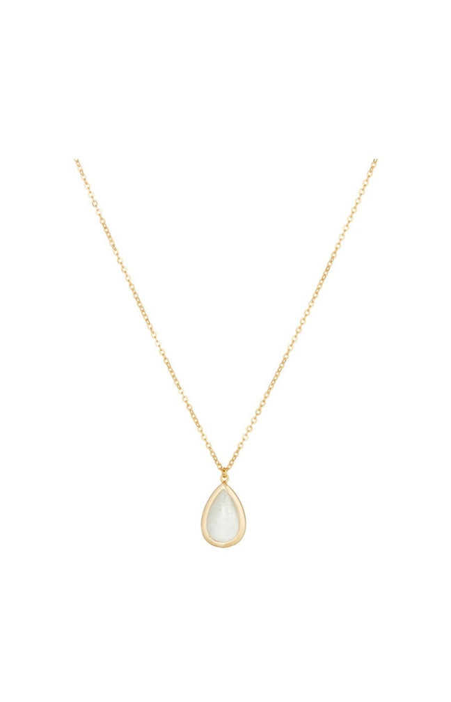 Collier Lila - Laiton doré & crystal