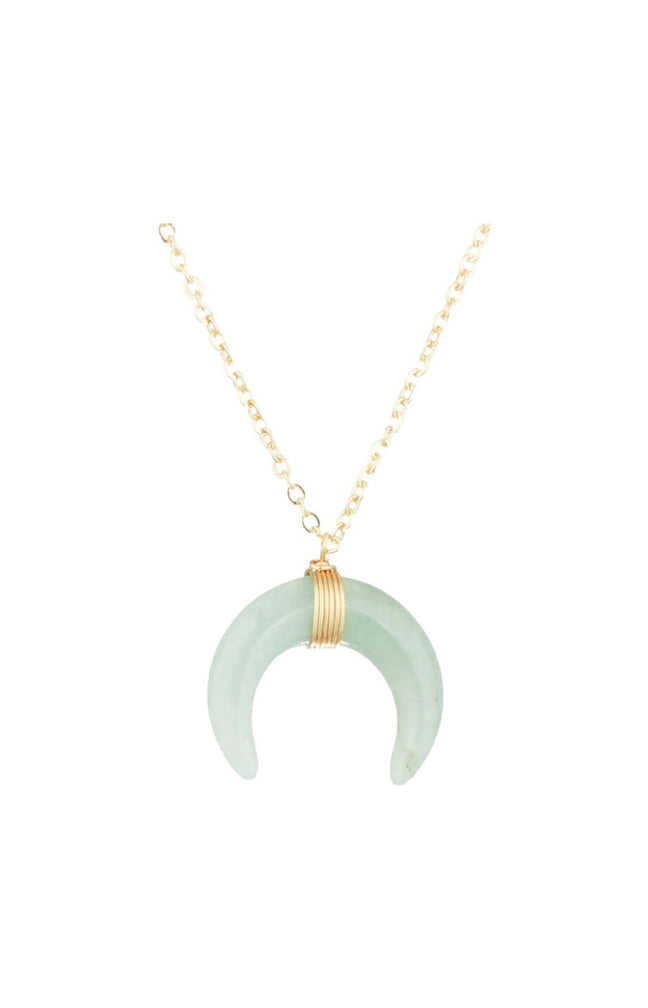 Collier Loreleï - Laiton doré & aventurine verte