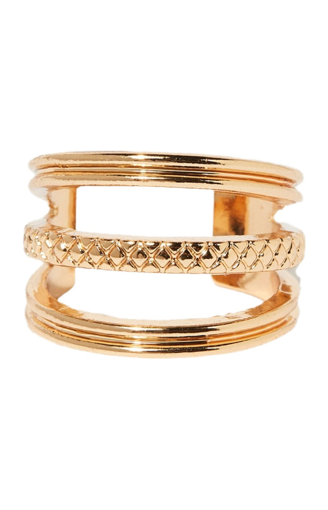 Bague ajustable Caravelle - Laiton doré