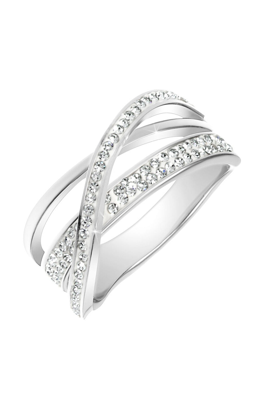 Bague - Cristaux - Argenté