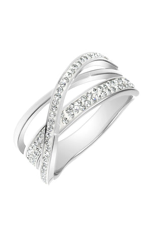 Bague - Cristaux - Argenté