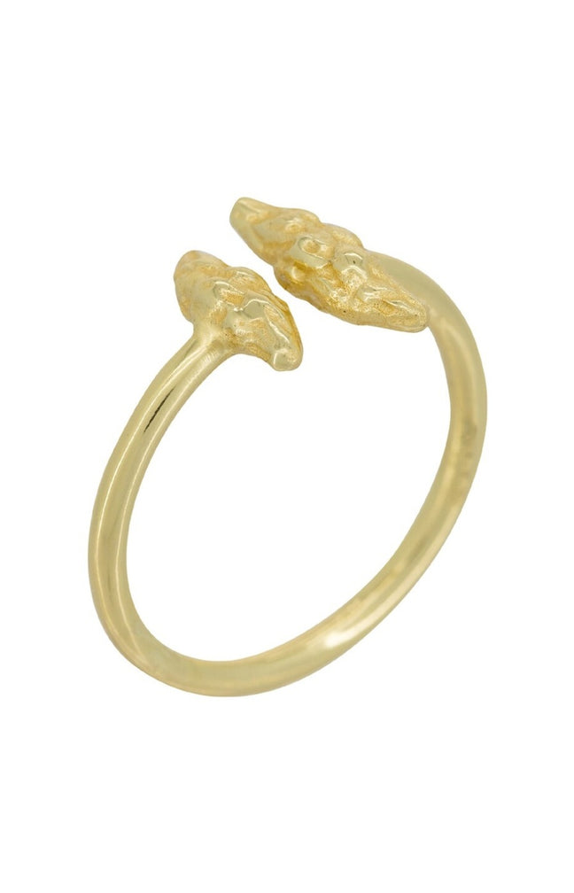 Bague ajustable Rima - Laiton doré