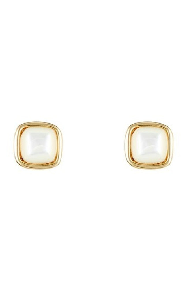 Boucles d'oreilles Lina - Nacre - Doré