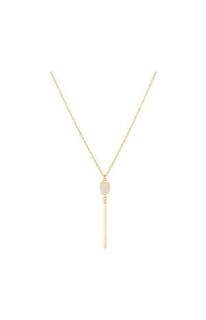 Collier Louna - Laiton doré & crystal