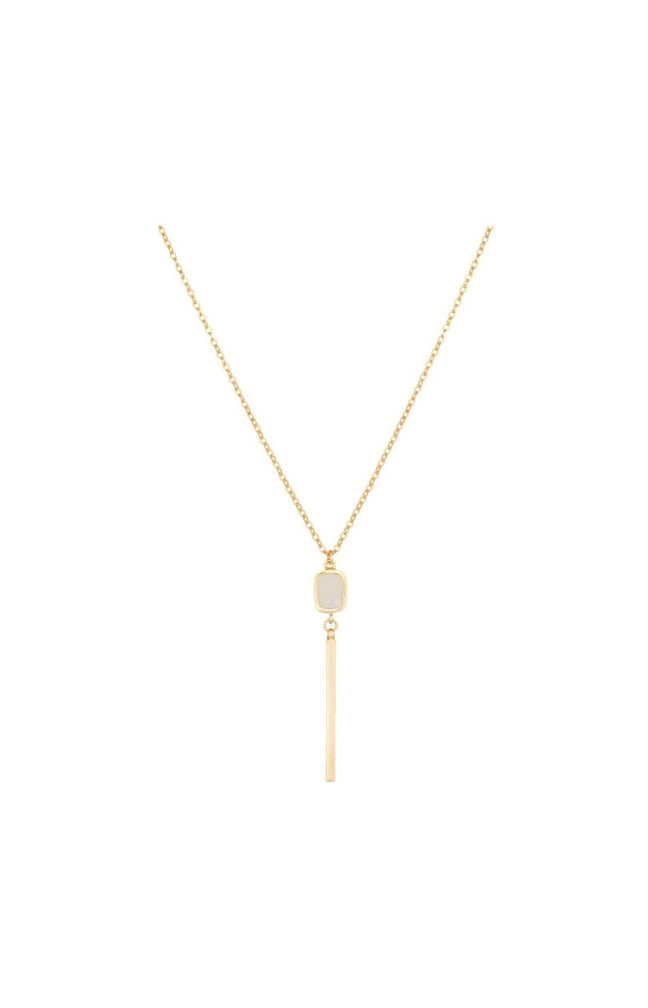 Collier Louna - Laiton doré & crystal