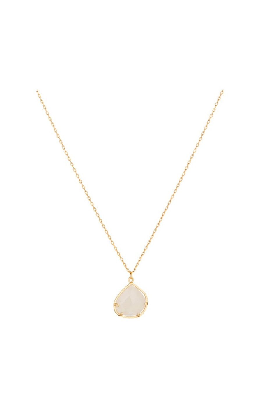 Collier Charlie - Laiton doré & quartz rose