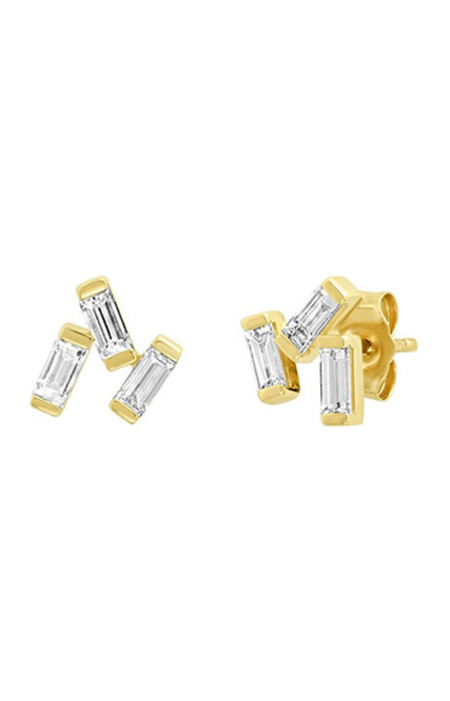 Boucles d'oreilles Mia - Laiton doré à l'or fin 18k