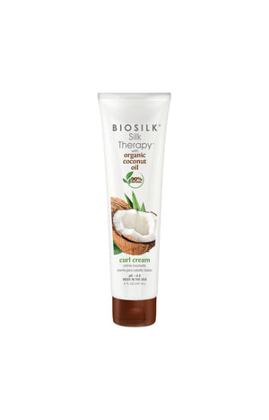 Crème définition des boucles - Huile de coco - Silk Therapy - Cheveux bouclés ou crépus - 147 ml