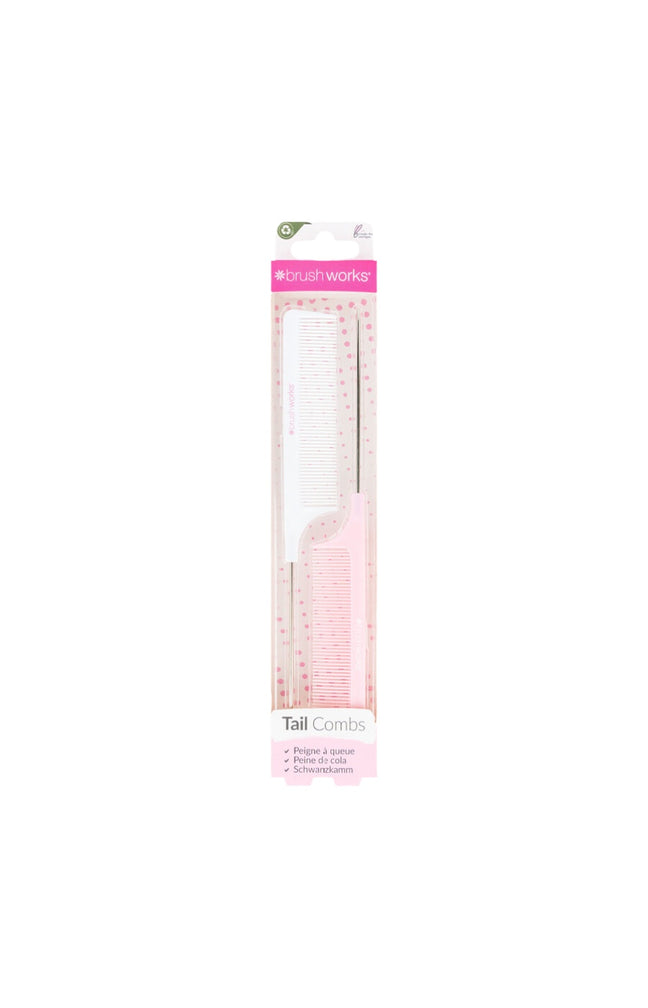 Peignes à queue - Rose & blanc - Cheveux
