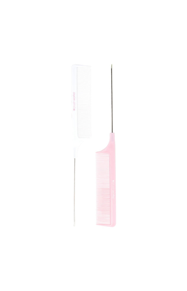 Peignes à queue - Rose & blanc - Cheveux
