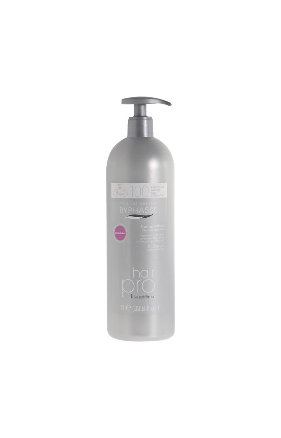 Shampoing lissant professionnel - Amande douce - Cheveux rebelles - 2 x 1L