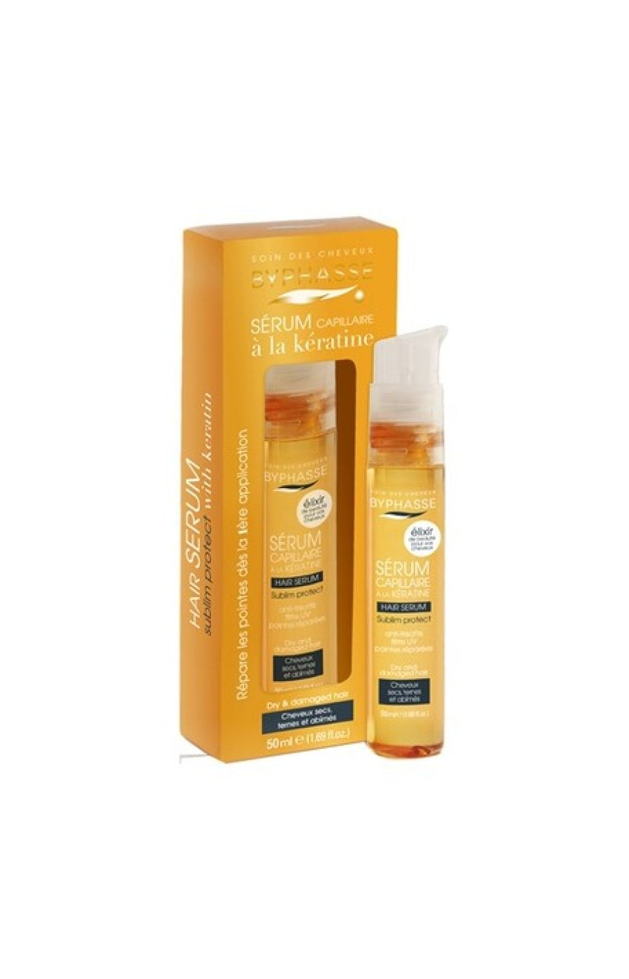 Sérum sublimateur - Kératine - Sublim protect - Cheveux secs, ternes et abîmés - 50 ml