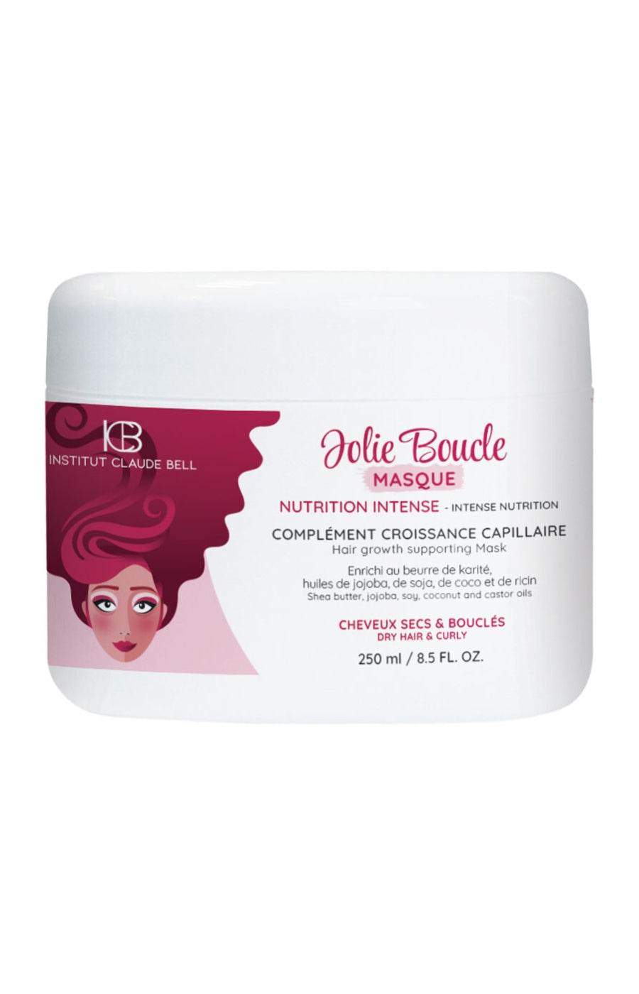 Masque nutrition intense - Jolie Boucle - Cheveux secs & bouclés - 250 ml