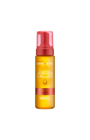 Mousse coiffante - Huile d'argan du Maroc - Cheveux naturels ou défrisés - 200 ml