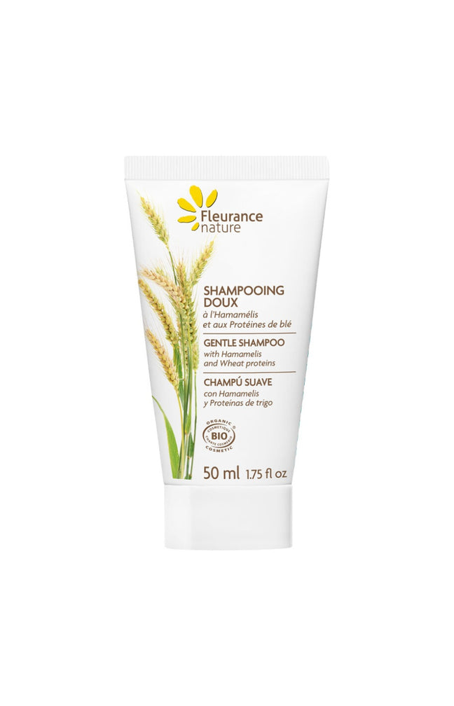 Shampoing doux bio - Fleur d'hamamélis & protéines de blé - Tous types de cheveux