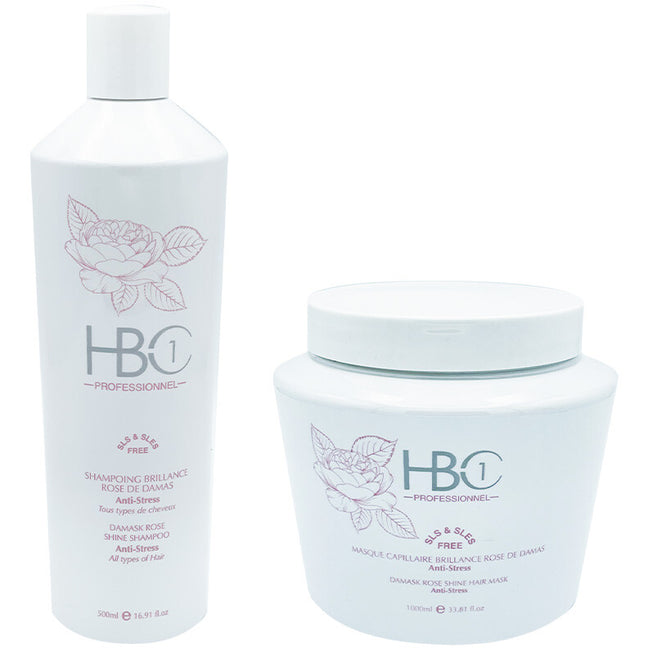 Routine brillance - Rose de Damas - Cheveux ternes - 2 produits