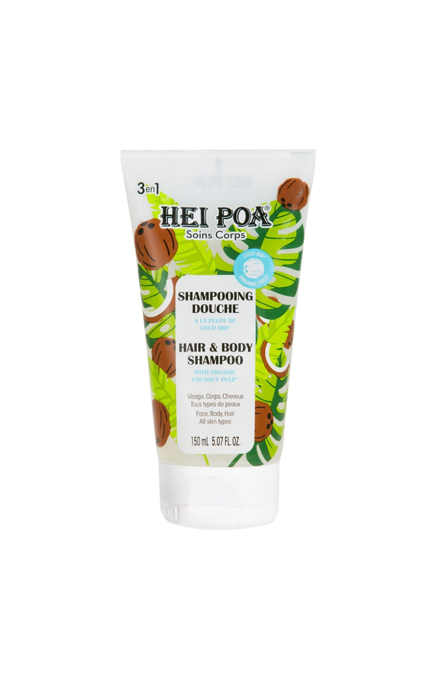 Shampoing douche - Pulpe de coco bio - Corps & cheveux - 150 ml