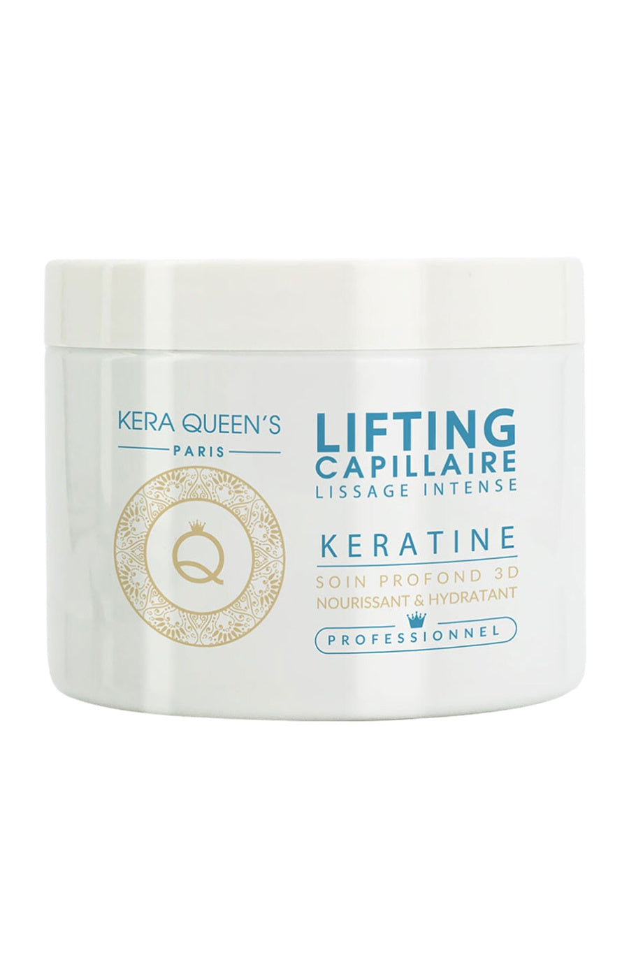 Masque lifting capillaire nourrissant & hydratant - Kératine - Cheveux ternes - 500 ml