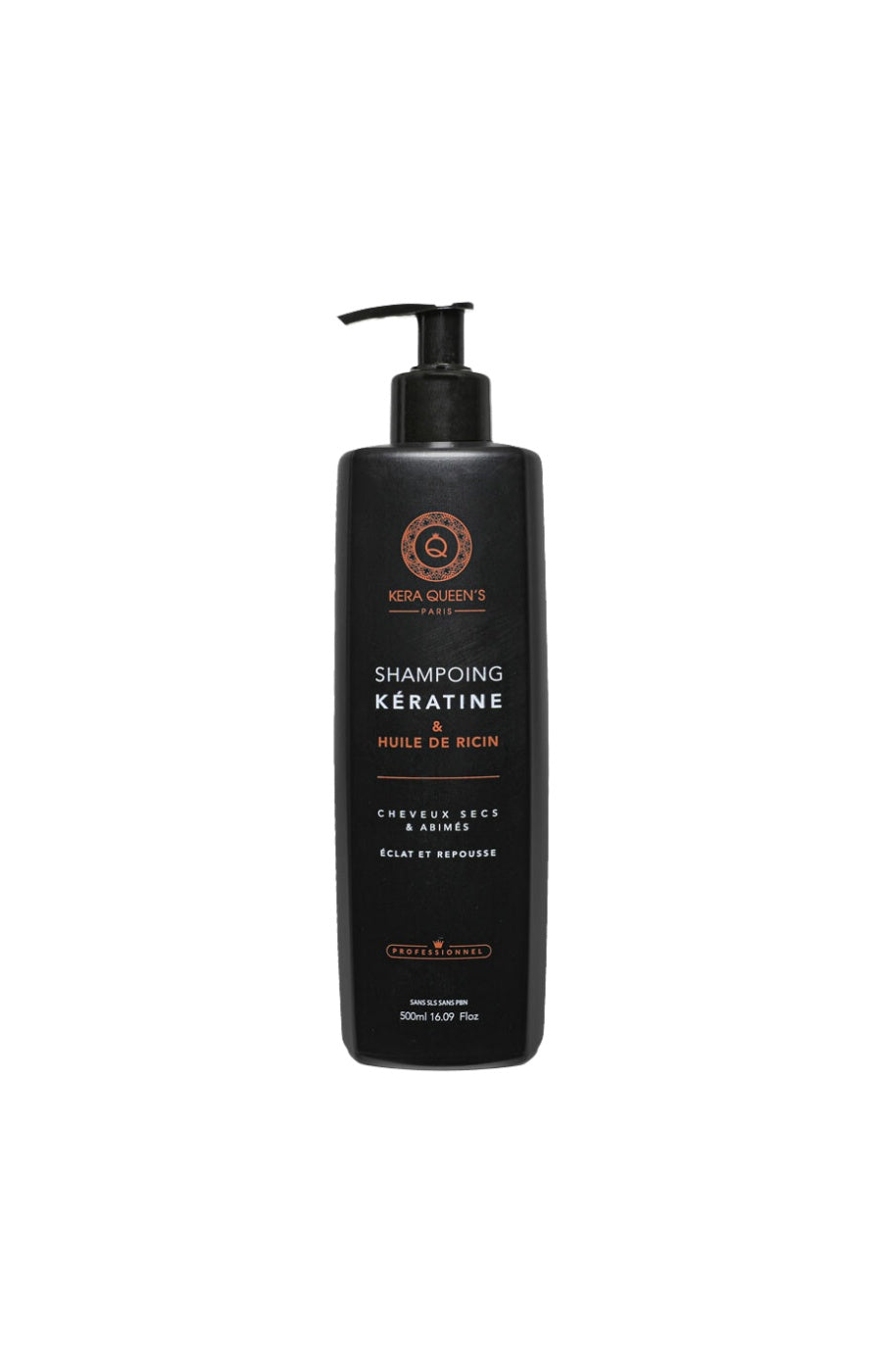 Shampoing éclat & repousse - Kératine & ricin - Cheveux secs & abîmés - 500 ml