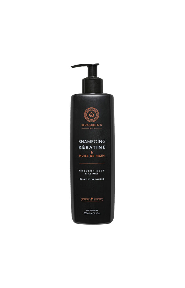 Shampoing éclat & repousse - Kératine & ricin - Cheveux secs & abîmés - 500 ml