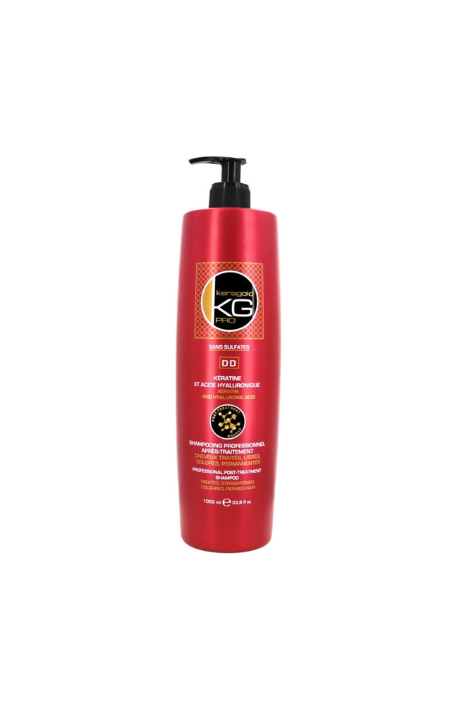 Shampoing après-traitement - Kératine & acide hyaluronique - Cheveux colorés et/ou lissés