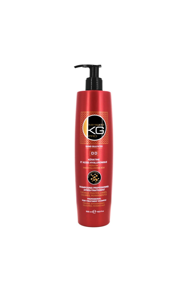 Shampoing après-traitement - Kératine & acide hyaluronique - Cheveux colorés et/ou lissés - 500 ml