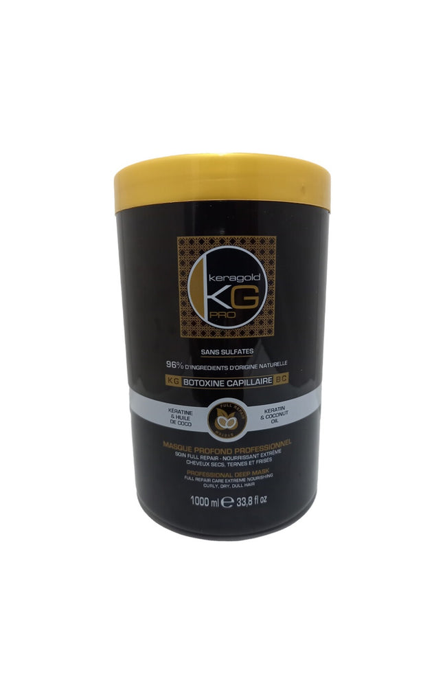 Masque nourrissant - Botoxine - Kératine & huile de coco - Cheveux secs, ternes & frisés - 1 L