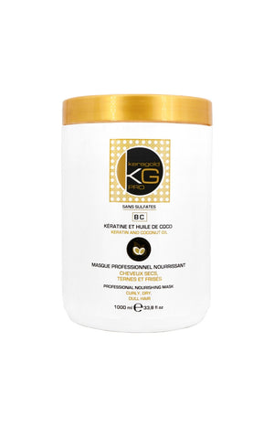 Masque nourrissant - Kératine & huile de coco - Cheveux secs, ternes & frisés