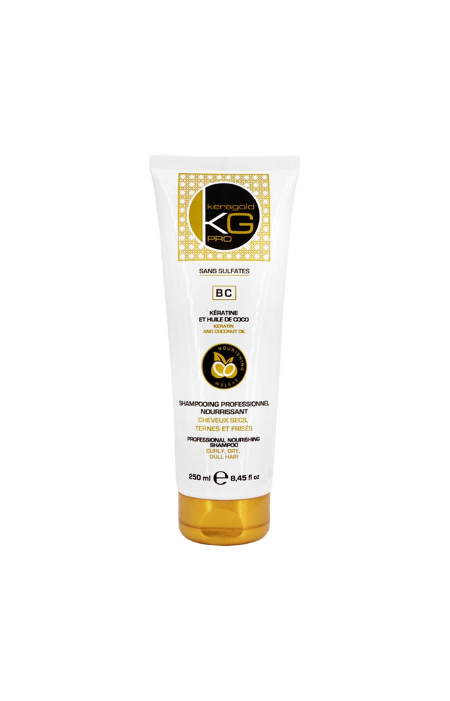 Shampoing nourrissant - Kératine & huile de coco - Cheveux secs, ternes & frisés