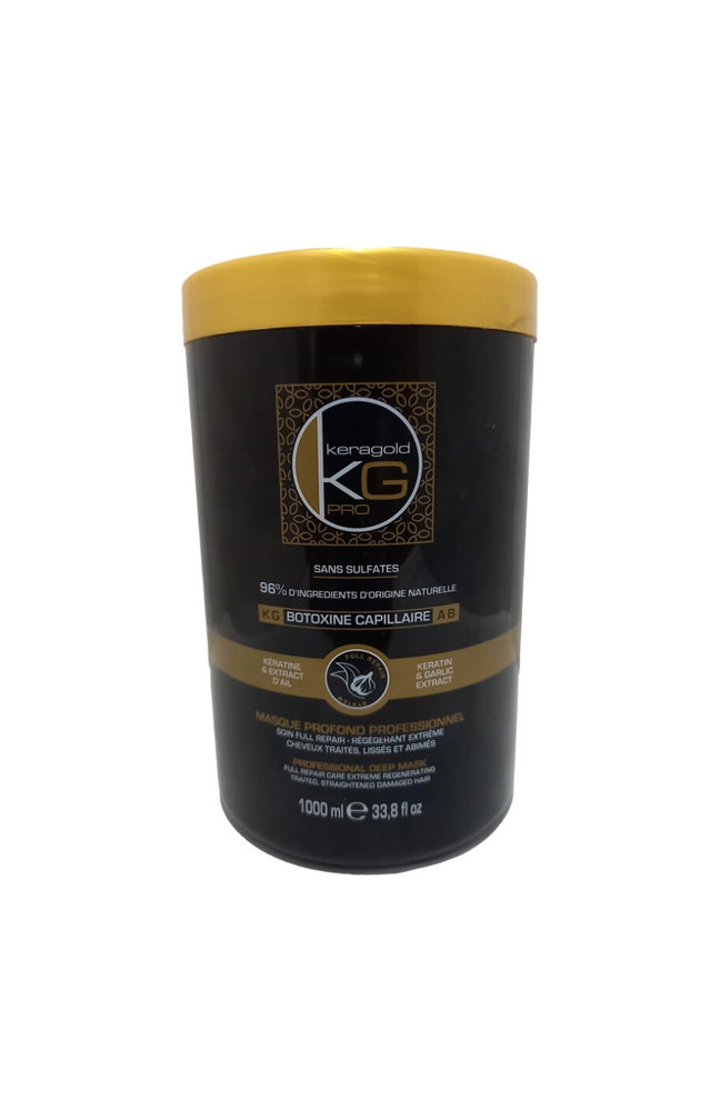 Masque régénérant - Botoxine - Kératine & extrait d'ail - Cheveux lissés & abîmés - 1 L