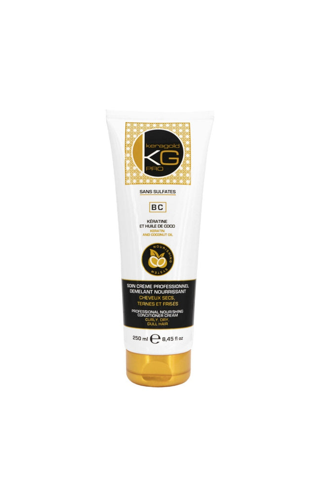 Soin démêlant nourrissant - Kératine & huile de coco - Cheveux secs, ternes & frisés - 250 ml