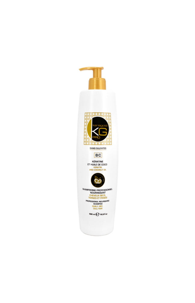 Shampoing nourrissant - Kératine & huile de coco - Cheveux secs, ternes & frisés