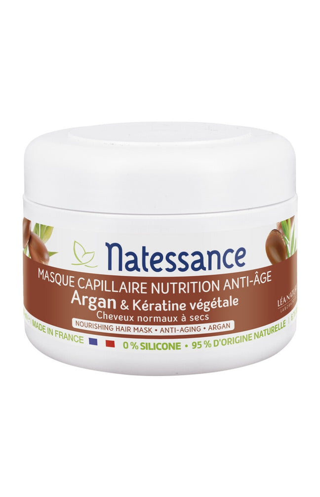 Masque nutrition intense - Argan & kératine végétale - Cheveux normaux à secs - 200 ml