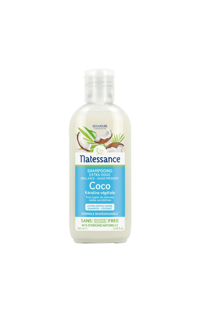 Shampoing extra-doux brillance - Huile de coco - Cheveux normaux à ternes