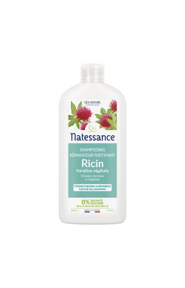 Shampoing réparateur - Huile de ricin - Cheveux secs & fragilisés