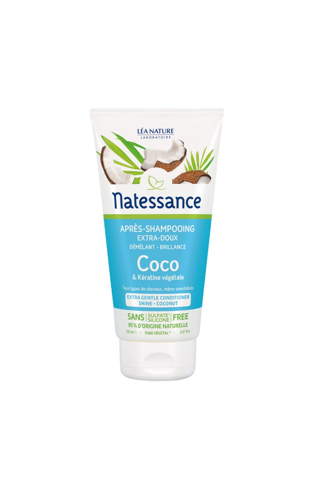 Après-shampoing extra-doux bio - Huile de coco - Cheveux normaux à ternes