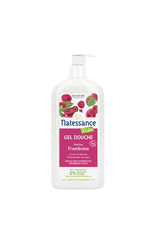 Shampoing douche bio - Framboise - Enfant - 500 ml