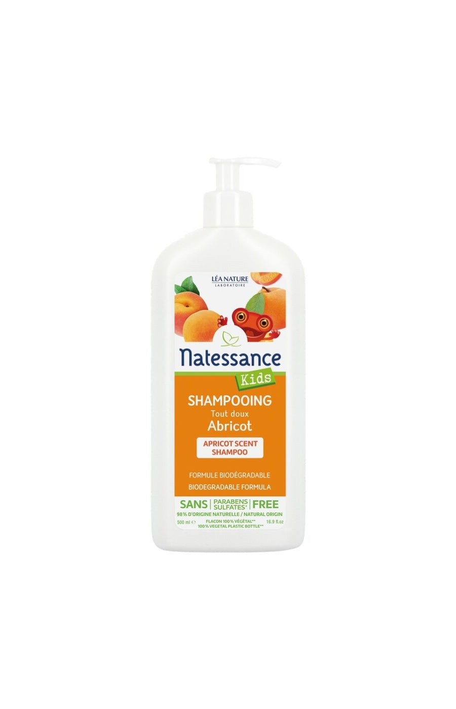 Shampoing bio - Abricot - Enfant - 500 ml