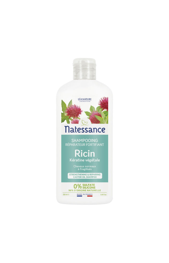 Shampoing réparateur - Huile de ricin - Cheveux secs & fragilisés