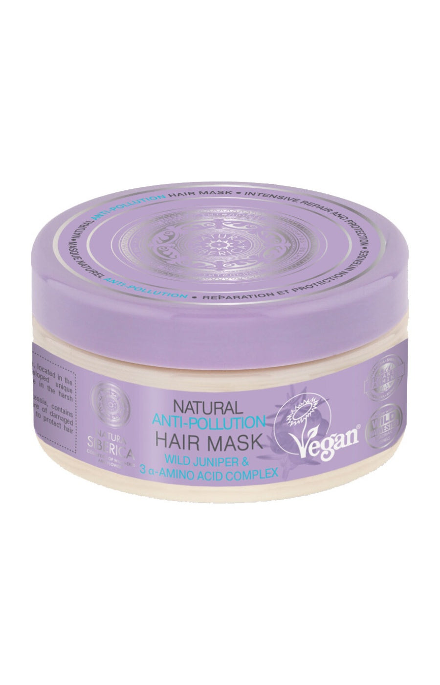 Masque anti-pollution vegan - Genévrier sauvage - Cheveux abimés - 300 ml