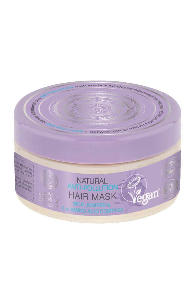 Masque anti-pollution vegan - Genévrier sauvage - Cheveux abimés - 300 ml