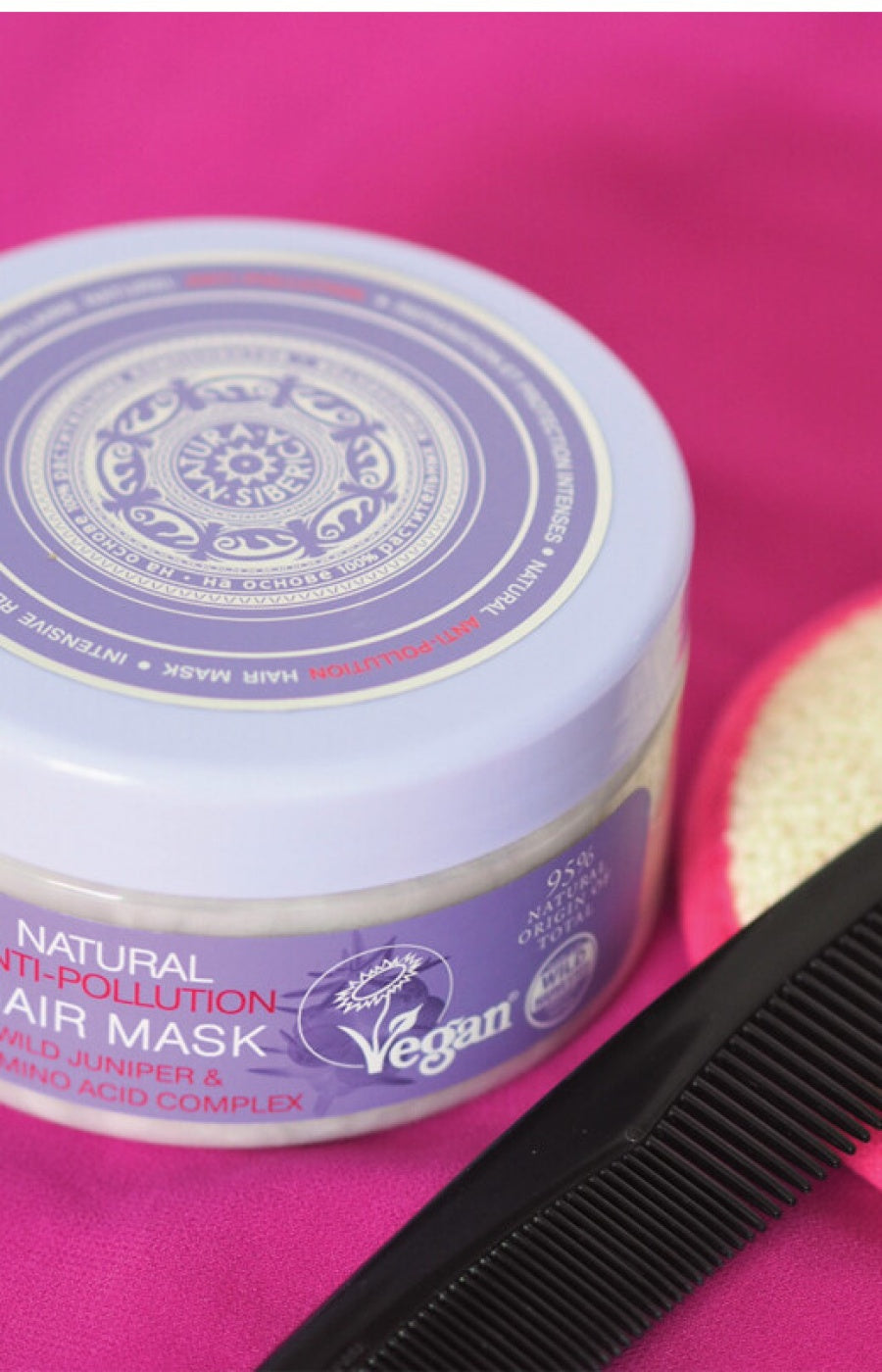 Masque anti-pollution vegan - Genévrier sauvage - Cheveux abimés - 300 ml