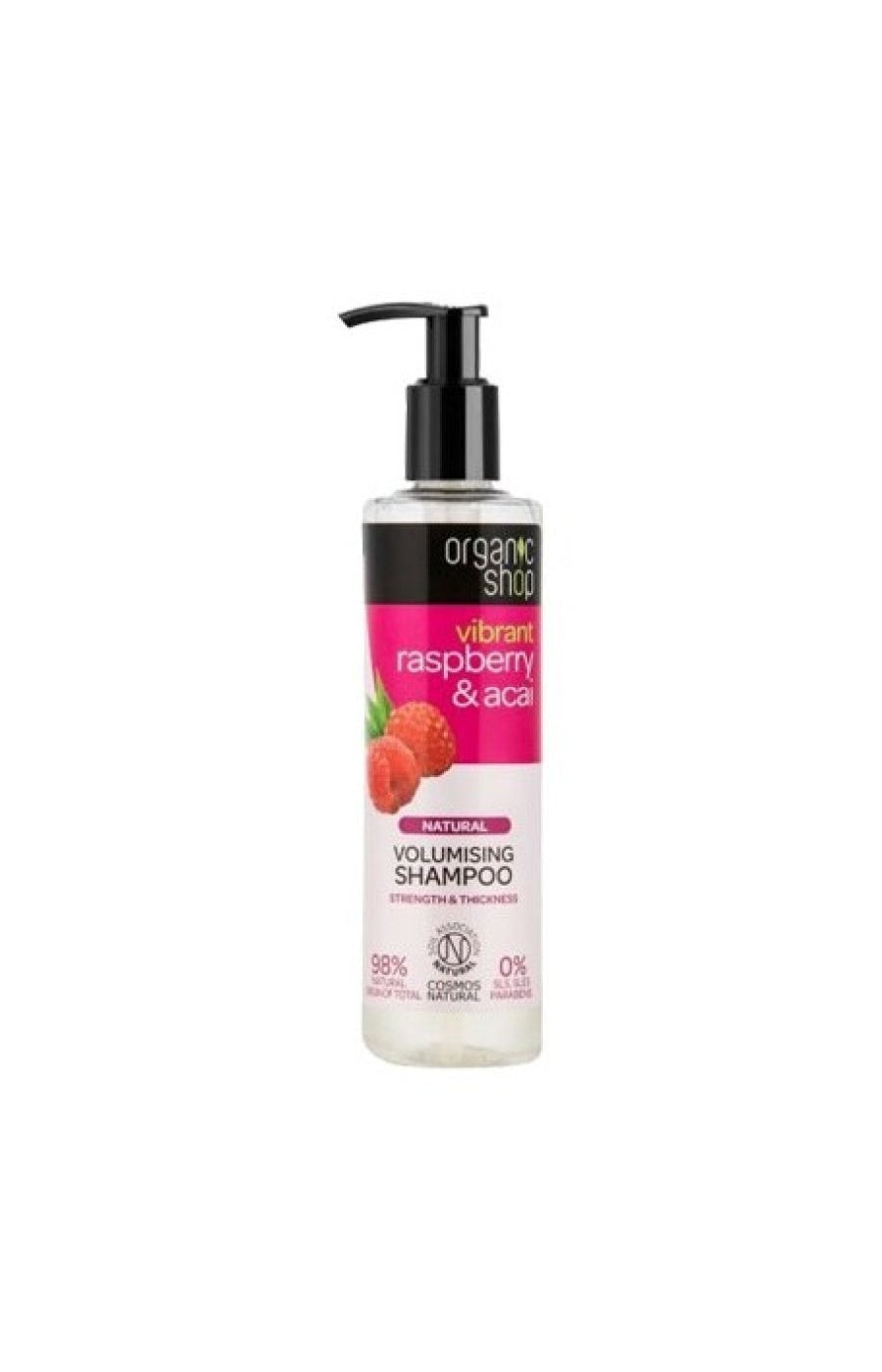 Shampoing volume - Framboise & açaï bio - Cheveux fins - 280 ml
