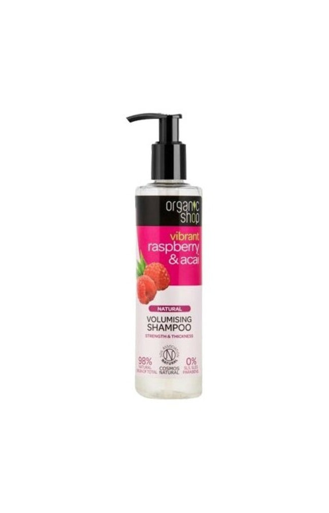 Shampoing volume - Framboise & açaï bio - Cheveux fins - 280 ml